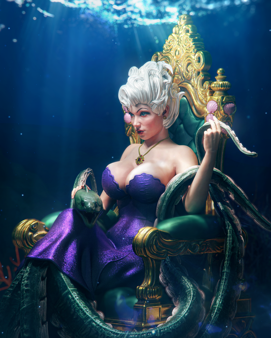 Ursula from Little Mermaid by CA3D | High Quality Resin Print | Painted Commissions available!