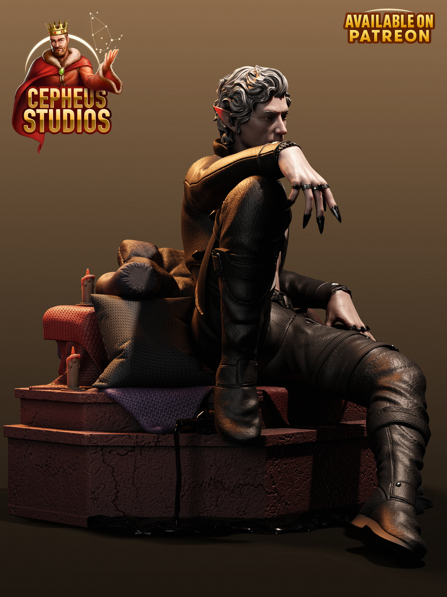 Astarion from Baldurs Gate by Cepheus | High Quality Resin Print | Painted Commissions available!