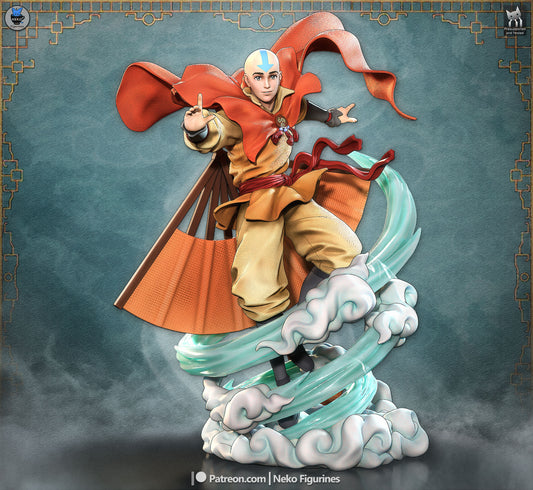 Aang from Avatar by Neko Figurines | High Quality Resin Print | Painted Commissions available!