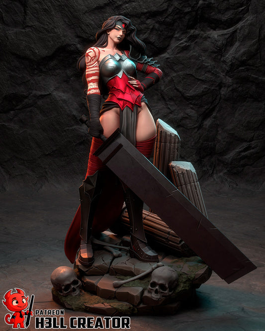 Wonder Woman by h3ll creator | High Quality Resin Print | Painted Commissions available!