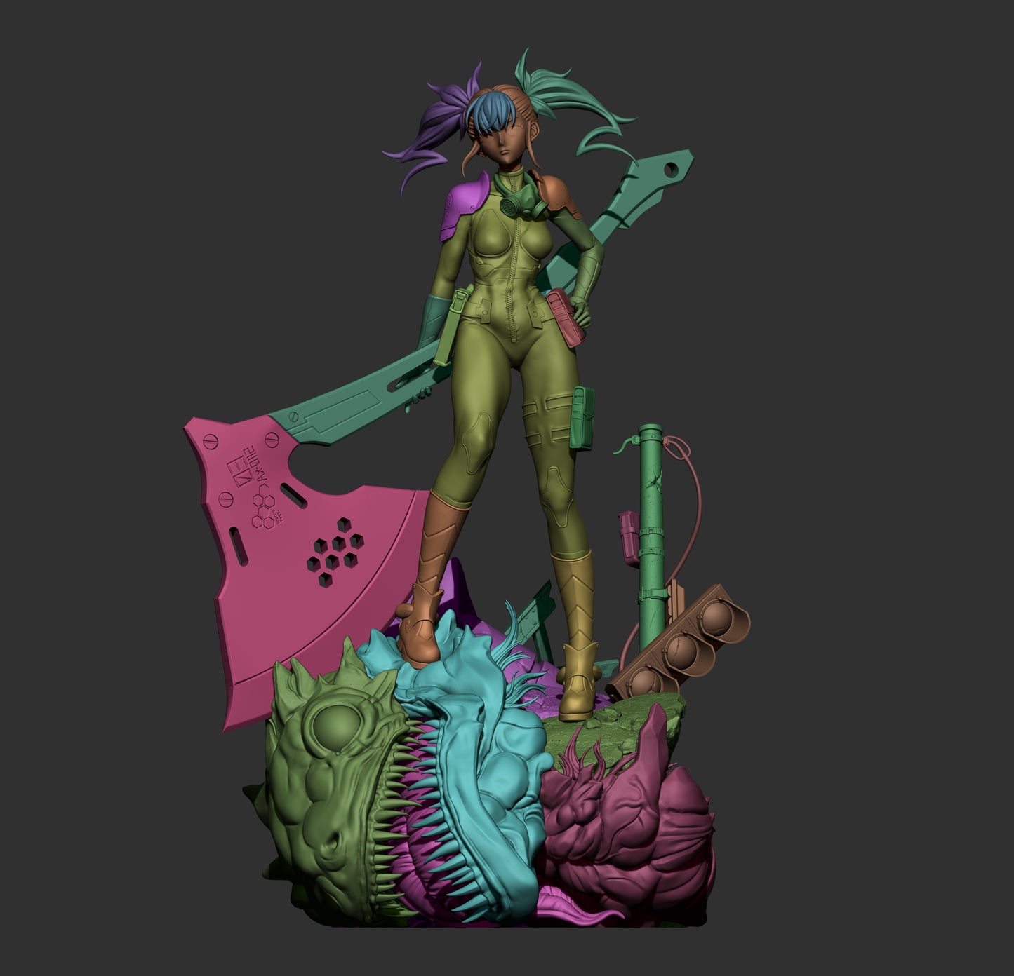 Kikoru Shinomiya from Kaiju No. 8 Fan-Model by CA3D