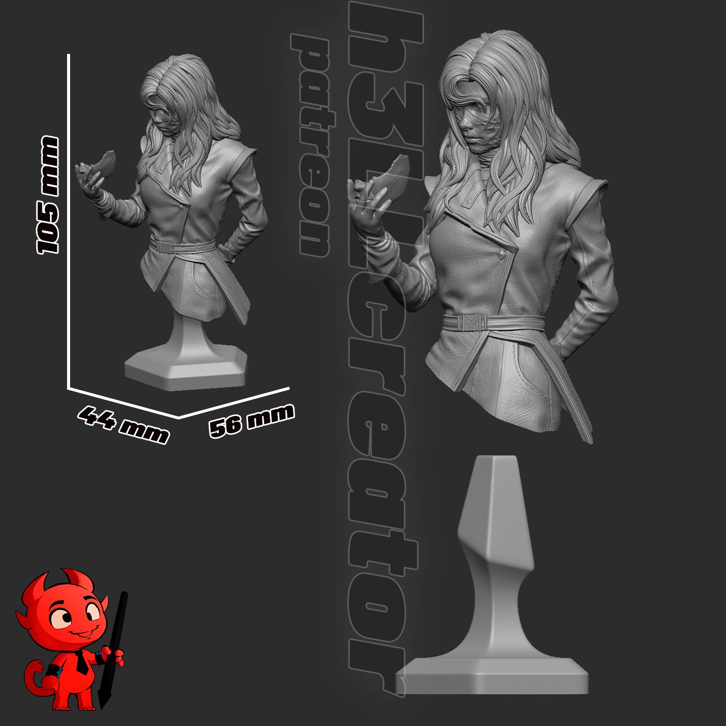 Alicia from Clair Obscur by h3ll creator | High Quality Resin Print | Painted Commissions available!