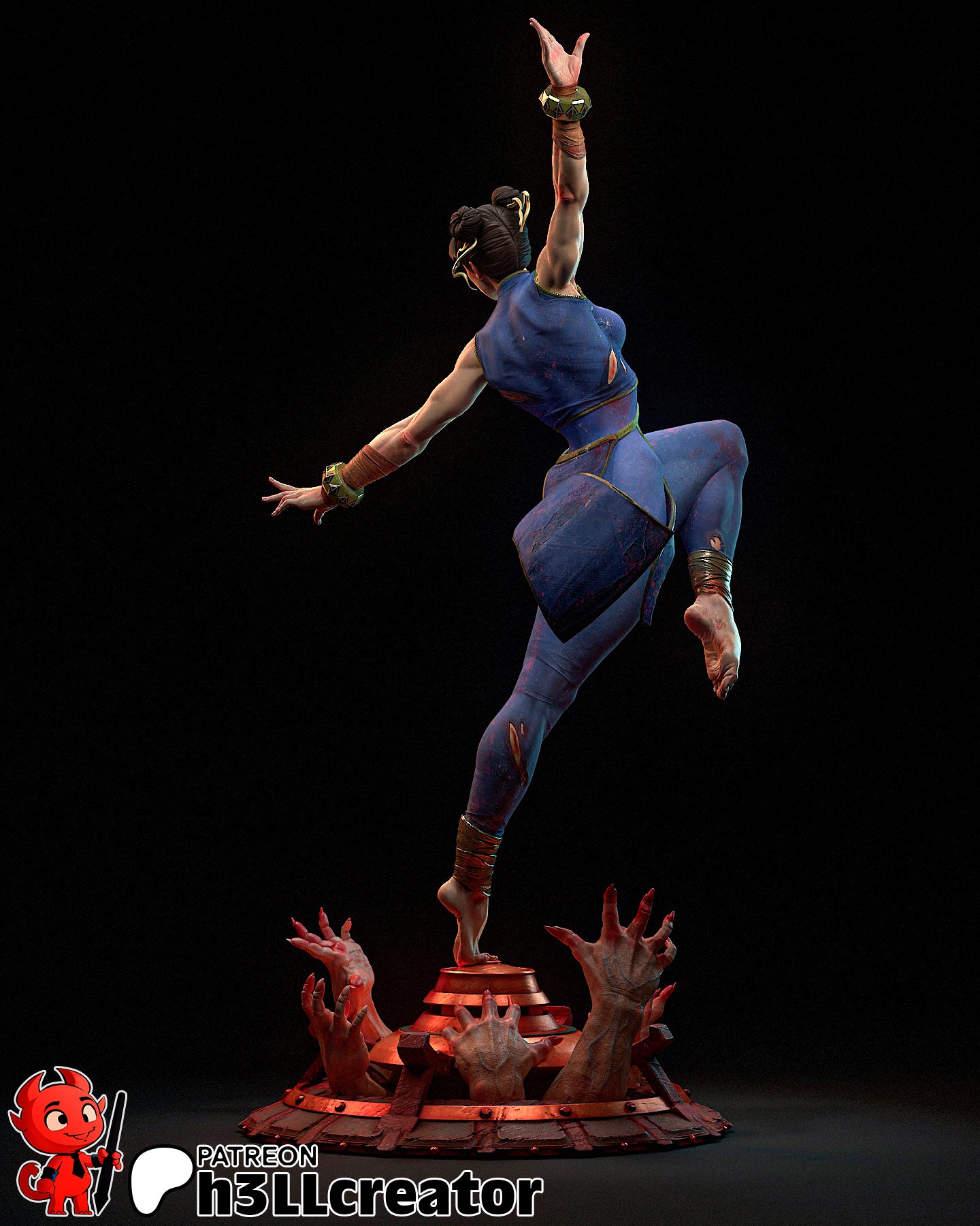 Chun-Li Garage Kit | Fanmade Model by h3llCreator | Street Fighter | 3D Printed - Sephiknot