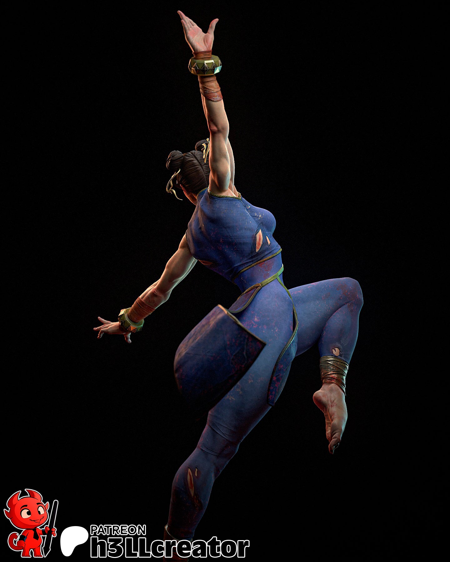 Chun-Li Garage Kit | Fanmade Model by h3llCreator | Street Fighter | 3D Printed - Sephiknot