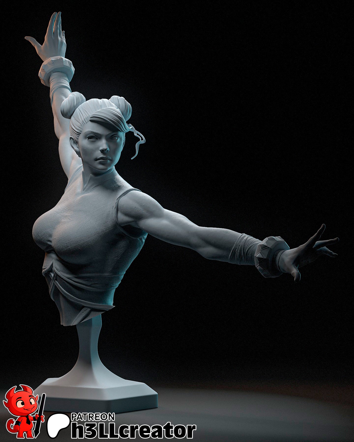 Chun-Li Garage Kit | Fanmade Model by h3llCreator | Street Fighter | 3D Printed - Sephiknot