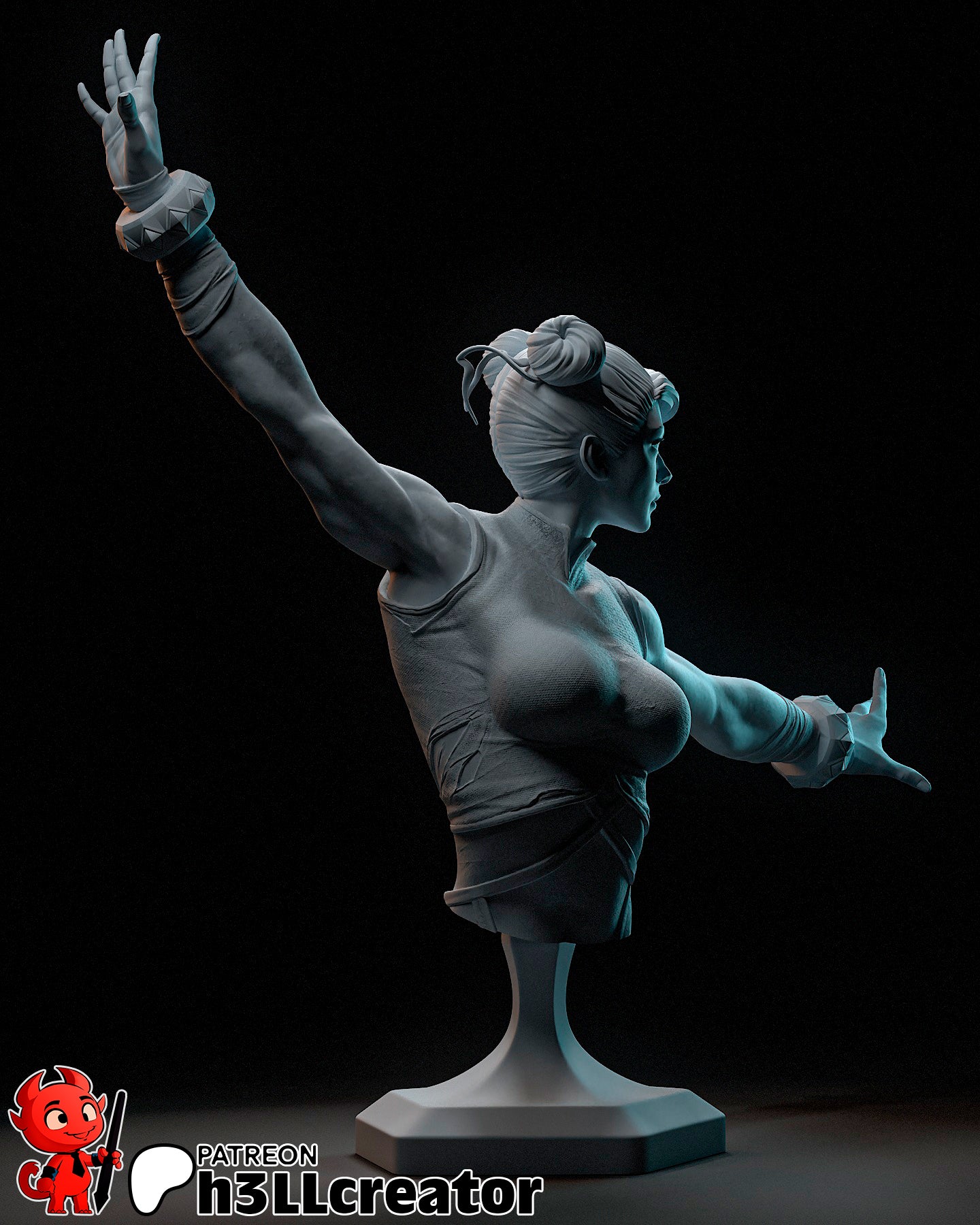 Chun-Li Garage Kit | Fanmade Model by h3llCreator | Street Fighter | 3D Printed - Sephiknot