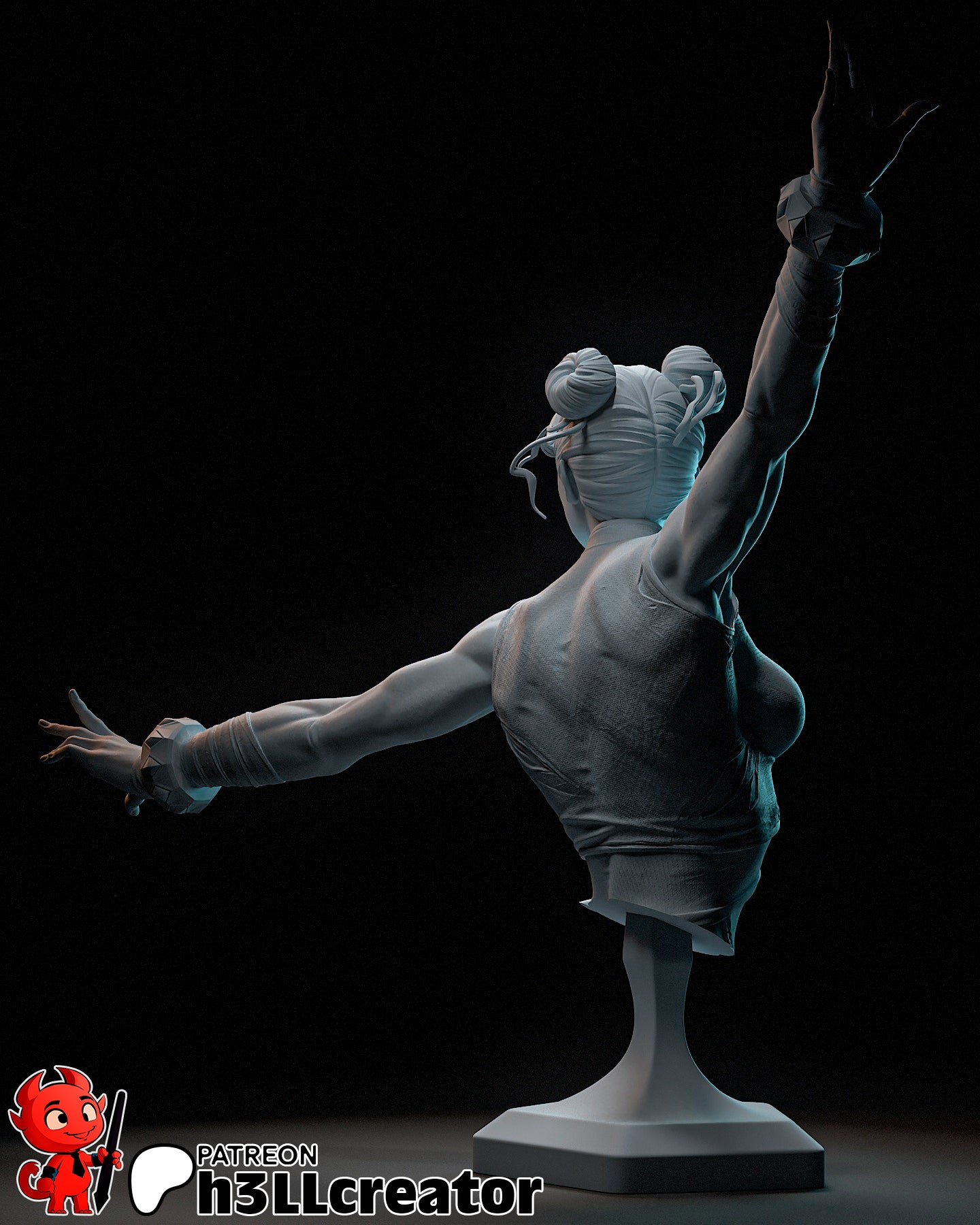 Chun-Li Garage Kit | Fanmade Model by h3llCreator | Street Fighter | 3D Printed - Sephiknot