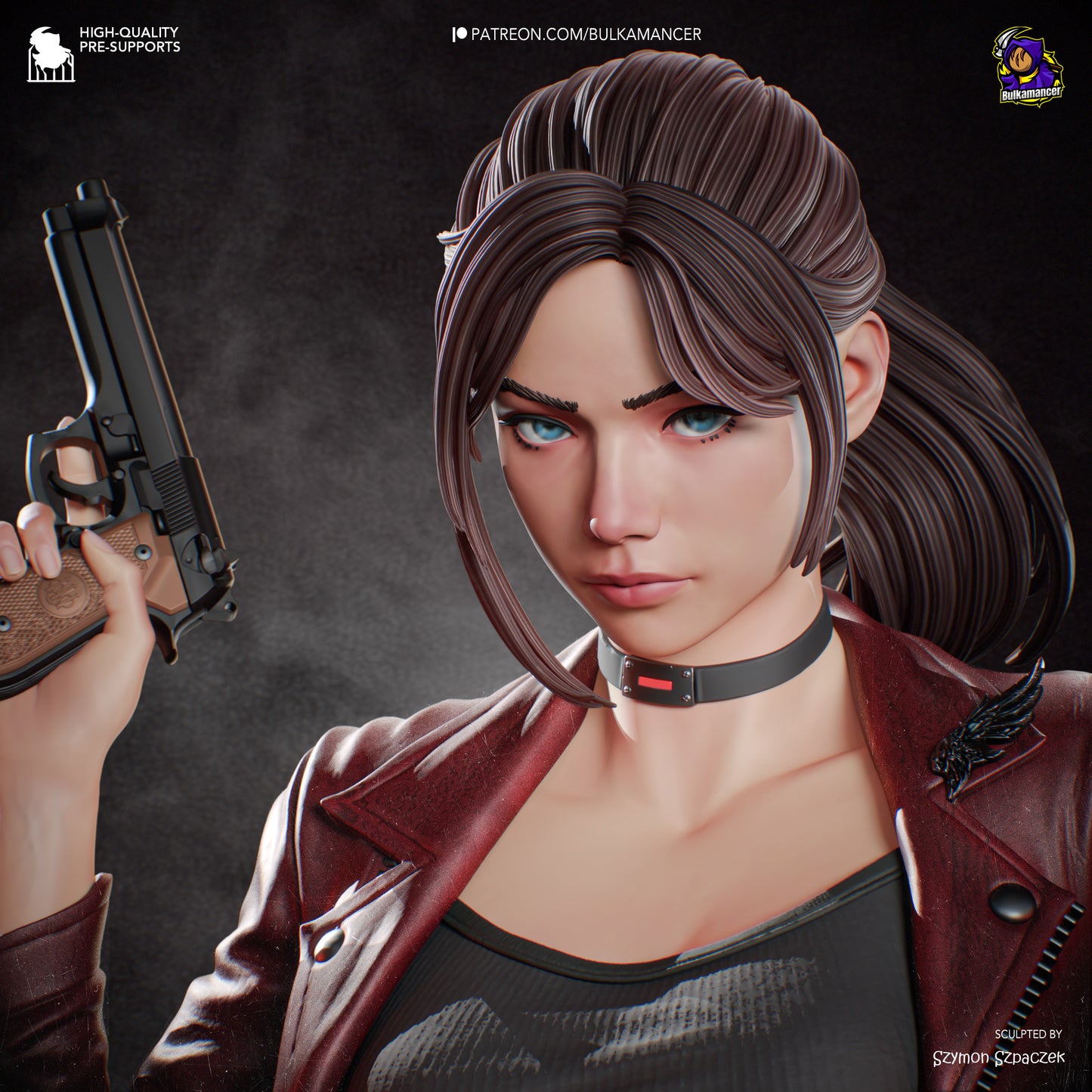 Claire from Resident Evil by Bulkamancer | High Quality Resin Print | Painted Commissions available!