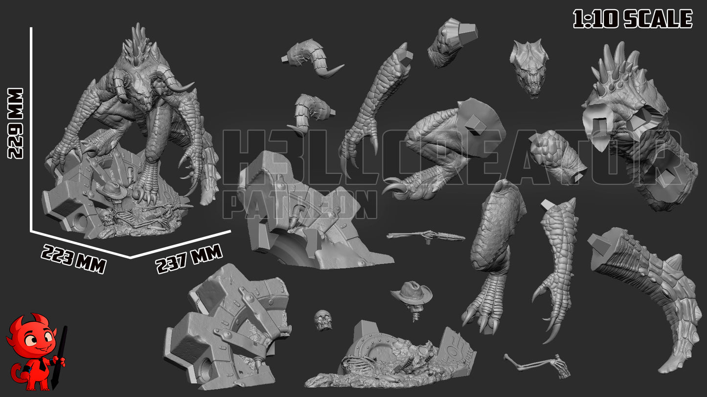 Deathclaw from Fallout by h3ll creator | High Quality Resin Print | Painted Commissions available! - Sephiknot