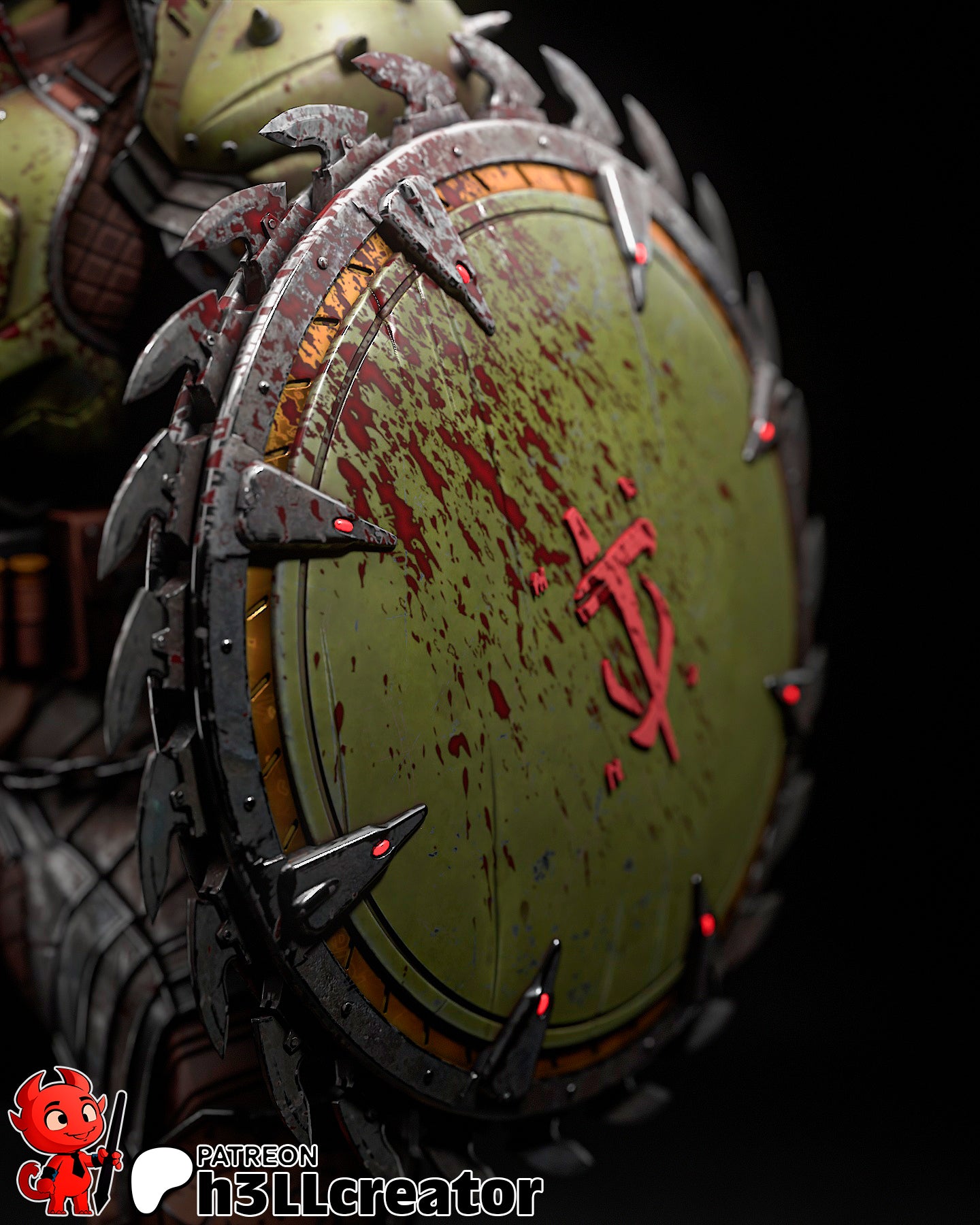 Doomguy Garage Kit | Fanmade Model by h3llCreator | Doom | 3D Printed - Sephiknot
