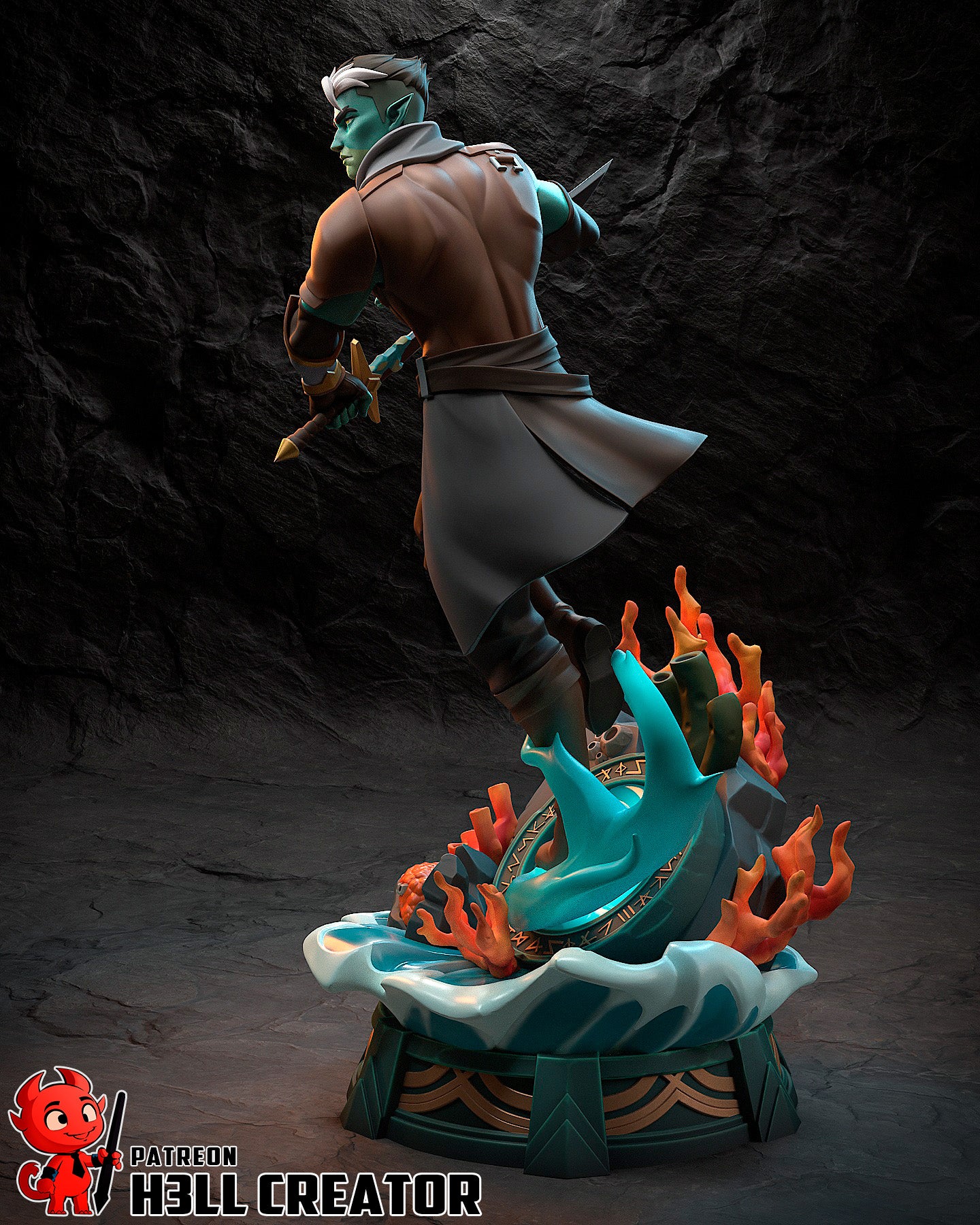 Fjord from The Mighy Nein by h3ll creator | High Quality Resin Print | Painted Commissions available! - Sephiknot
