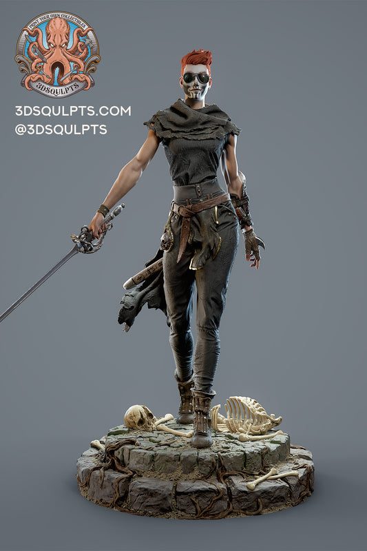 Gideon from The Locked Tomb by 3dsqulpts | High Quality Resin Print | Painted Commissions available!