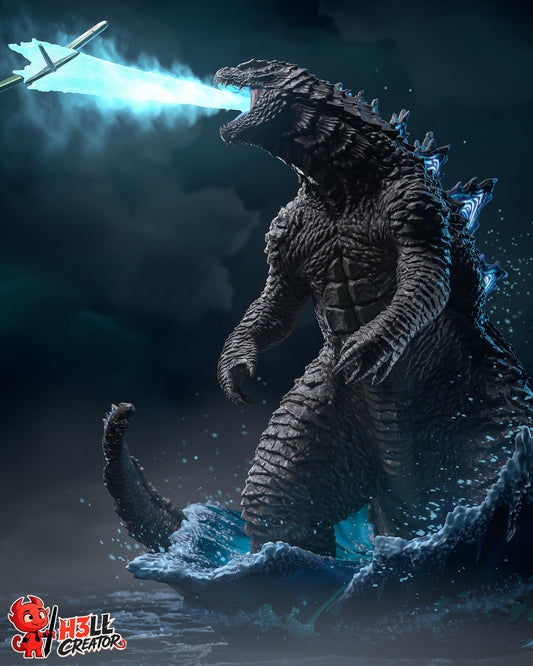 Godzilla by h3ll creator | High Quality Resin Print | Painted Commissions available!
