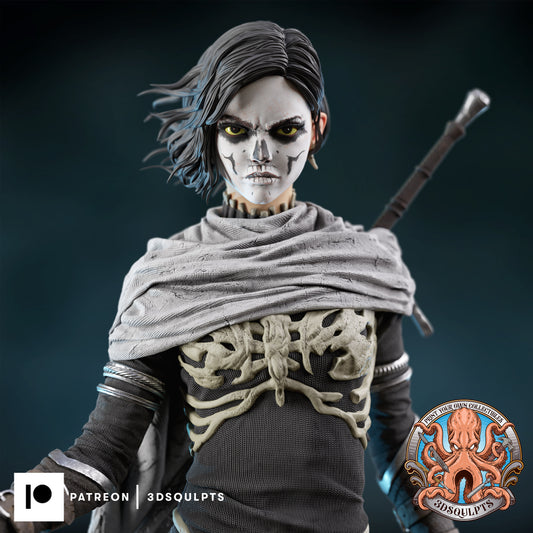 Harrow from The Locked Tomb by 3dsqulpts | High Quality Resin Print | Painted Commissions available!