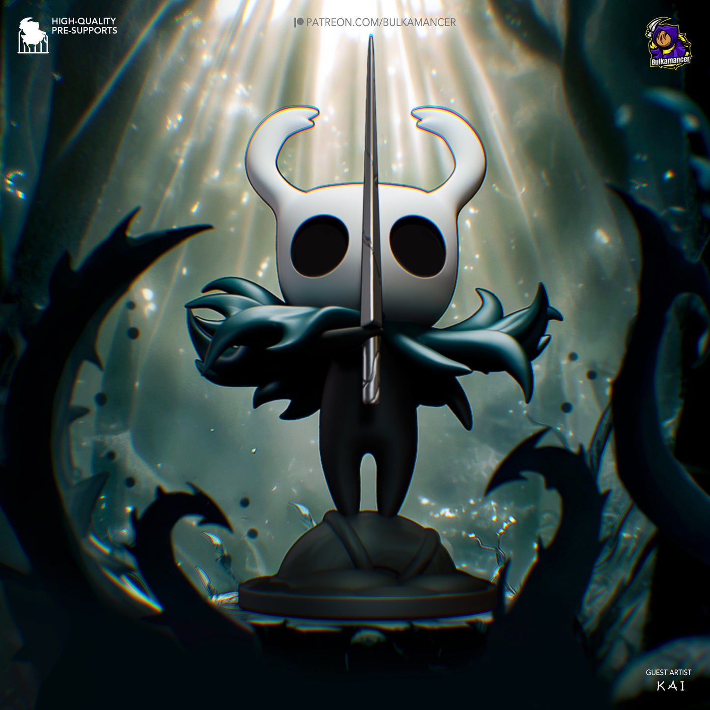 Hollow Knight Garage Kit | Fanmade Model by Bulkamancer | 3D Printed - Sephiknot
