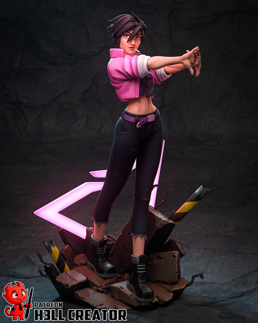 Invisigal from Dispatch by h3ll creator | High Quality Resin Print | Painted Commissions available!