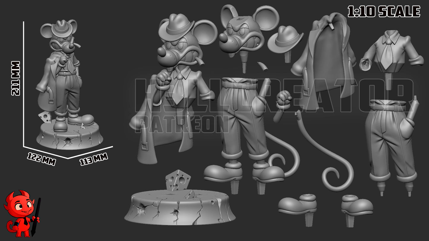 Jack from Mouse PI by h3ll creator | High Quality Resin Print | Painted Commissions available! - Sephiknot