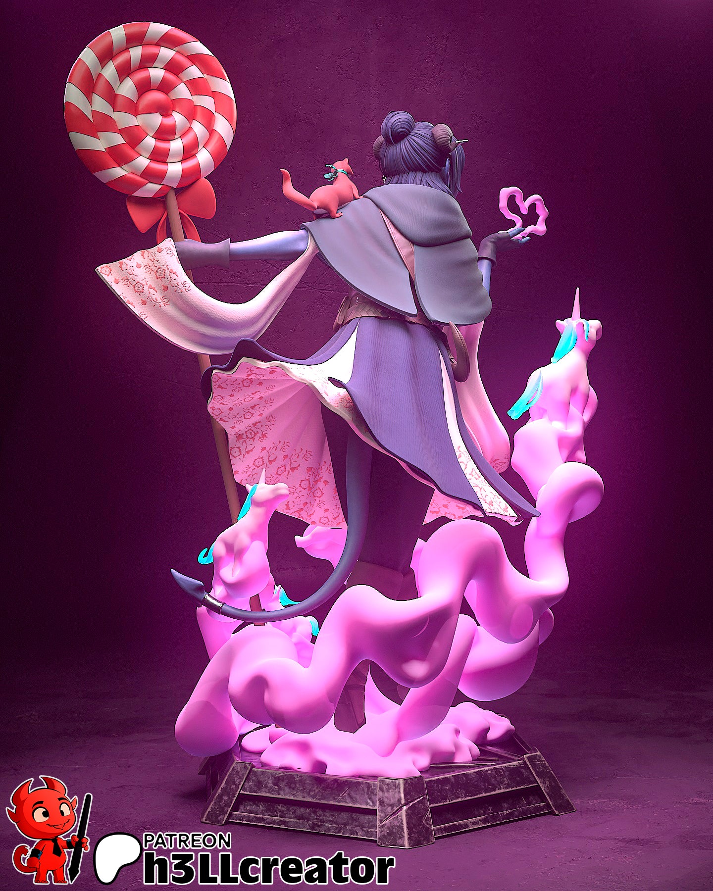 Jester Garage Kit | Fanmade Model by h3llCreator | Critical Role | 3D Printed - Sephiknot