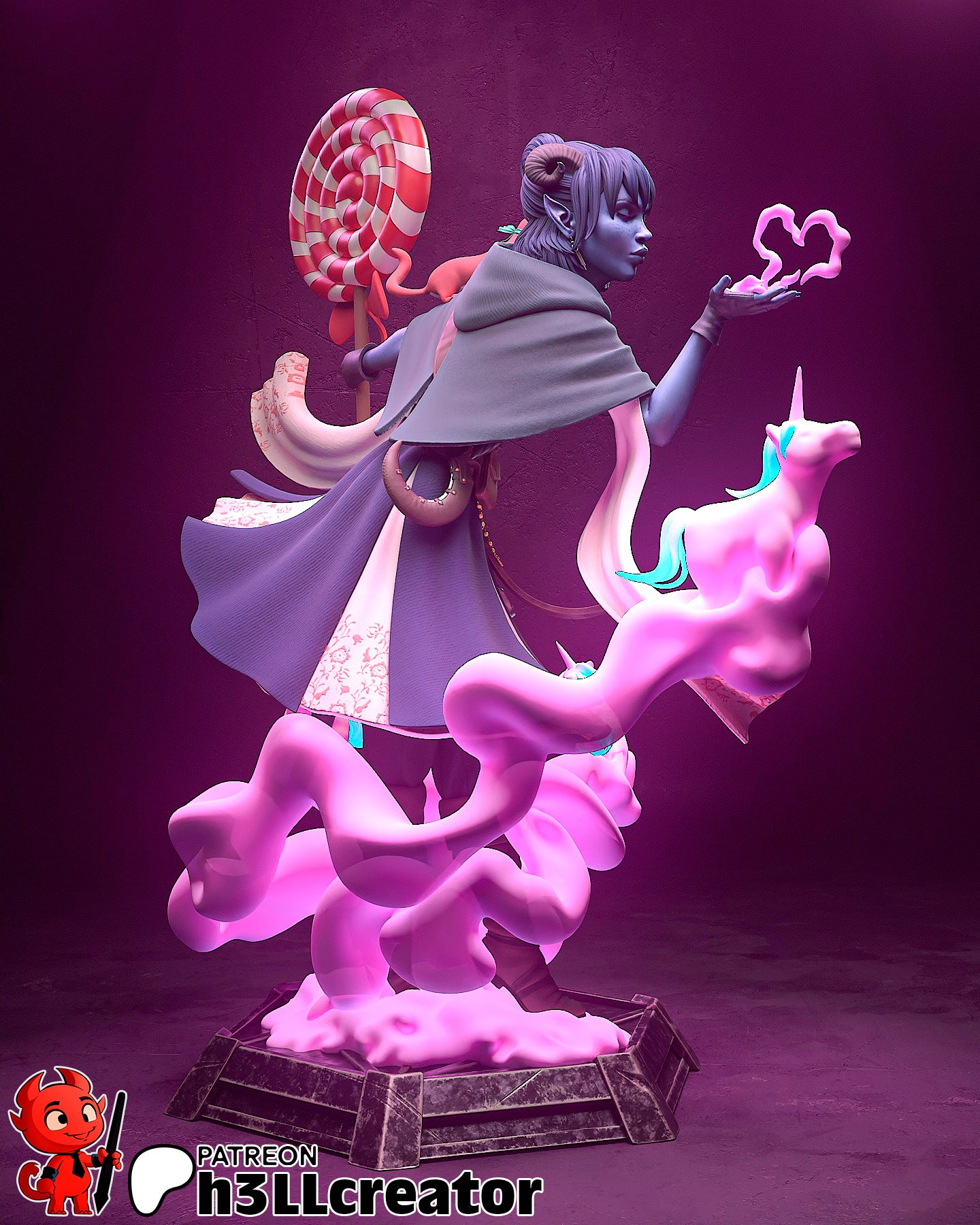 Jester Garage Kit | Fanmade Model by h3llCreator | Critical Role | 3D Printed - Sephiknot