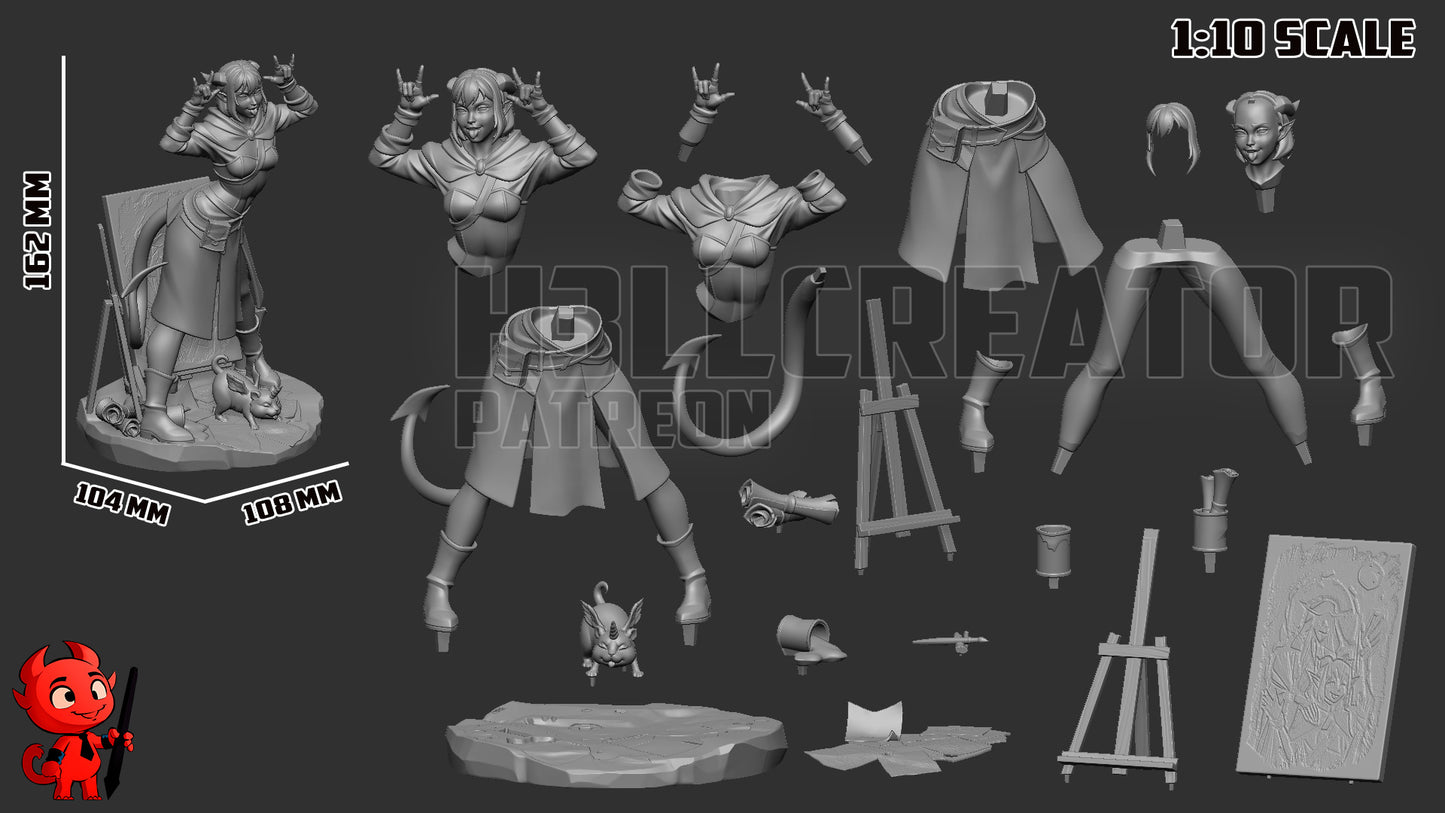 Jester from The Mighty Nein by h3ll creator | High Quality Resin Print | Painted Commissions available! - Sephiknot