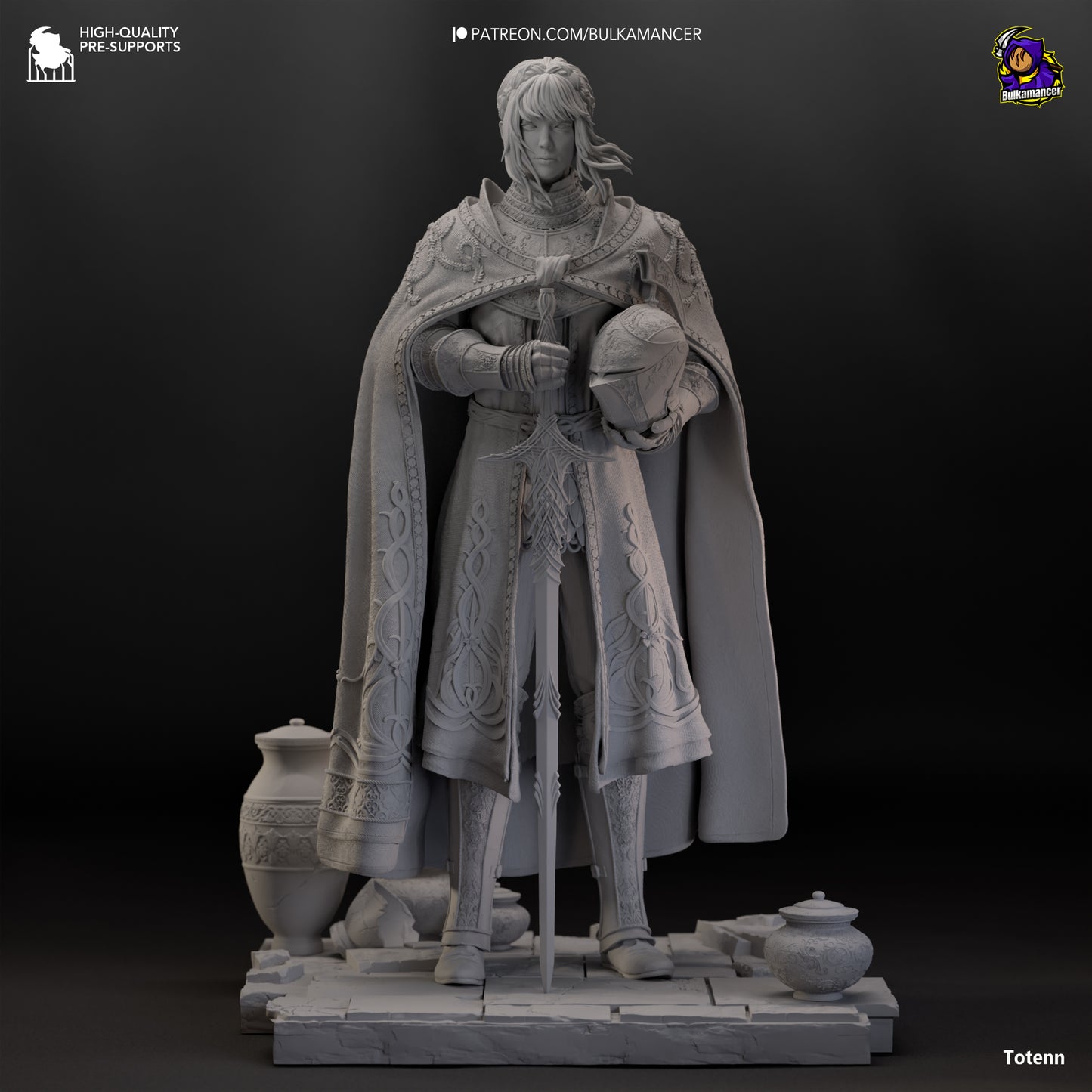 Needle Knight Garage Kit | Fanmade Model by Bulkamancer | 3D Printed - Sephiknot