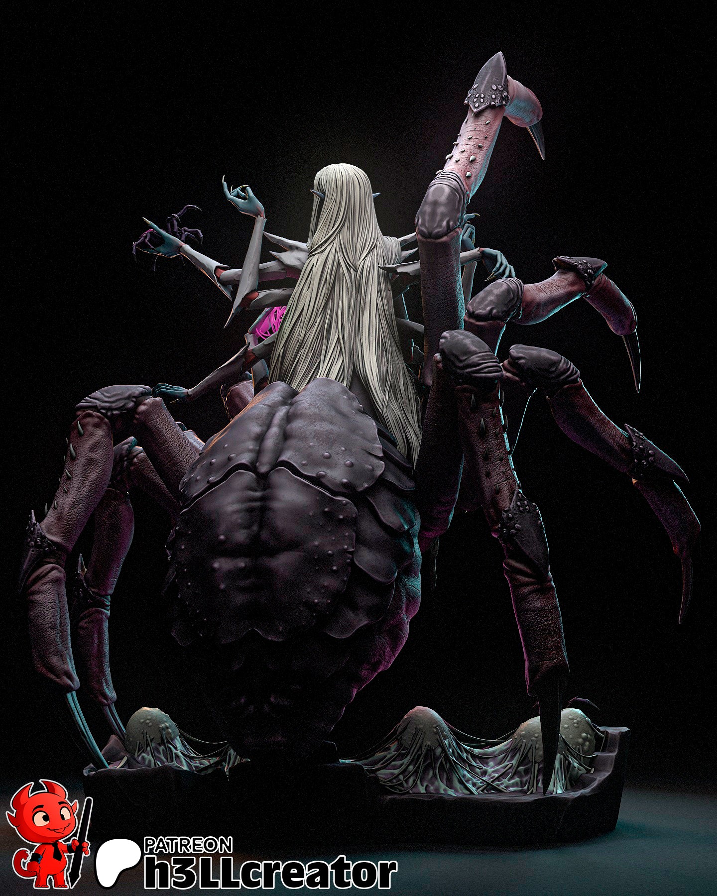 Lolth Garage Kit | Fanmade Model by h3llCreator | Forgotten Realms | 3D Printed - Sephiknot