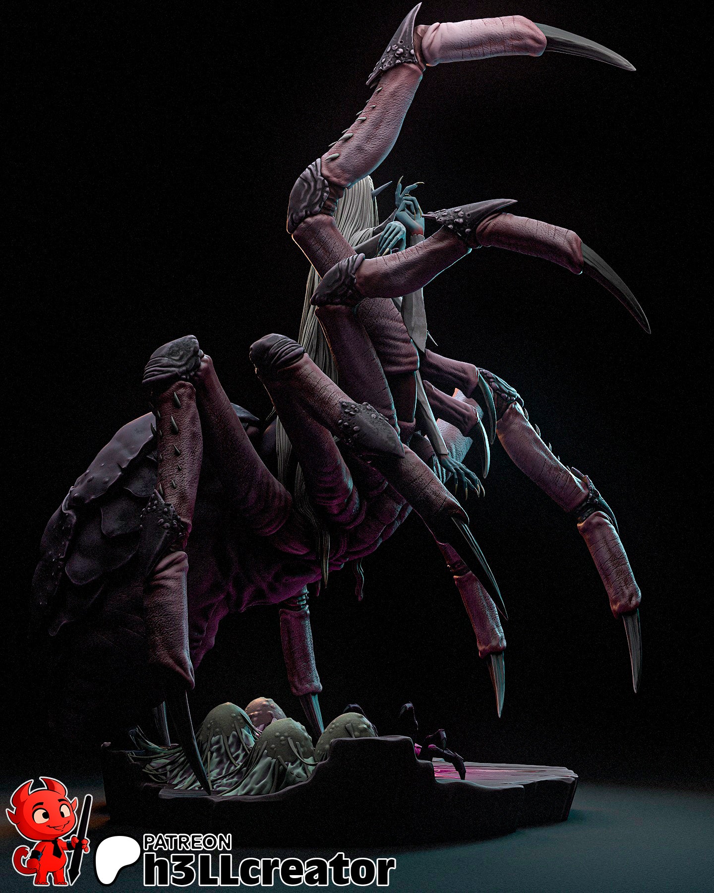 Lolth Garage Kit | Fanmade Model by h3llCreator | Forgotten Realms | 3D Printed - Sephiknot