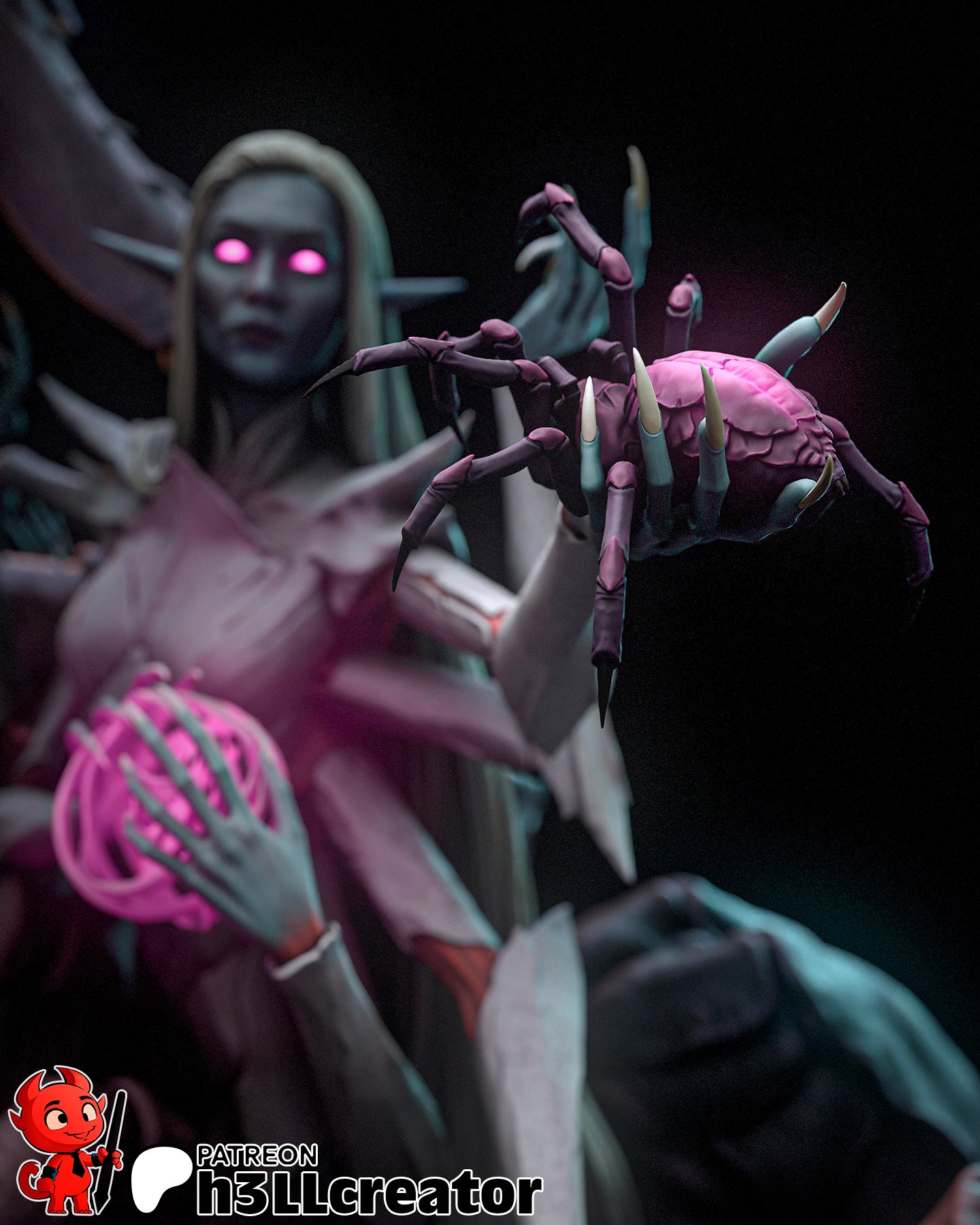 Lolth Garage Kit | Fanmade Model by h3llCreator | Forgotten Realms | 3D Printed - Sephiknot