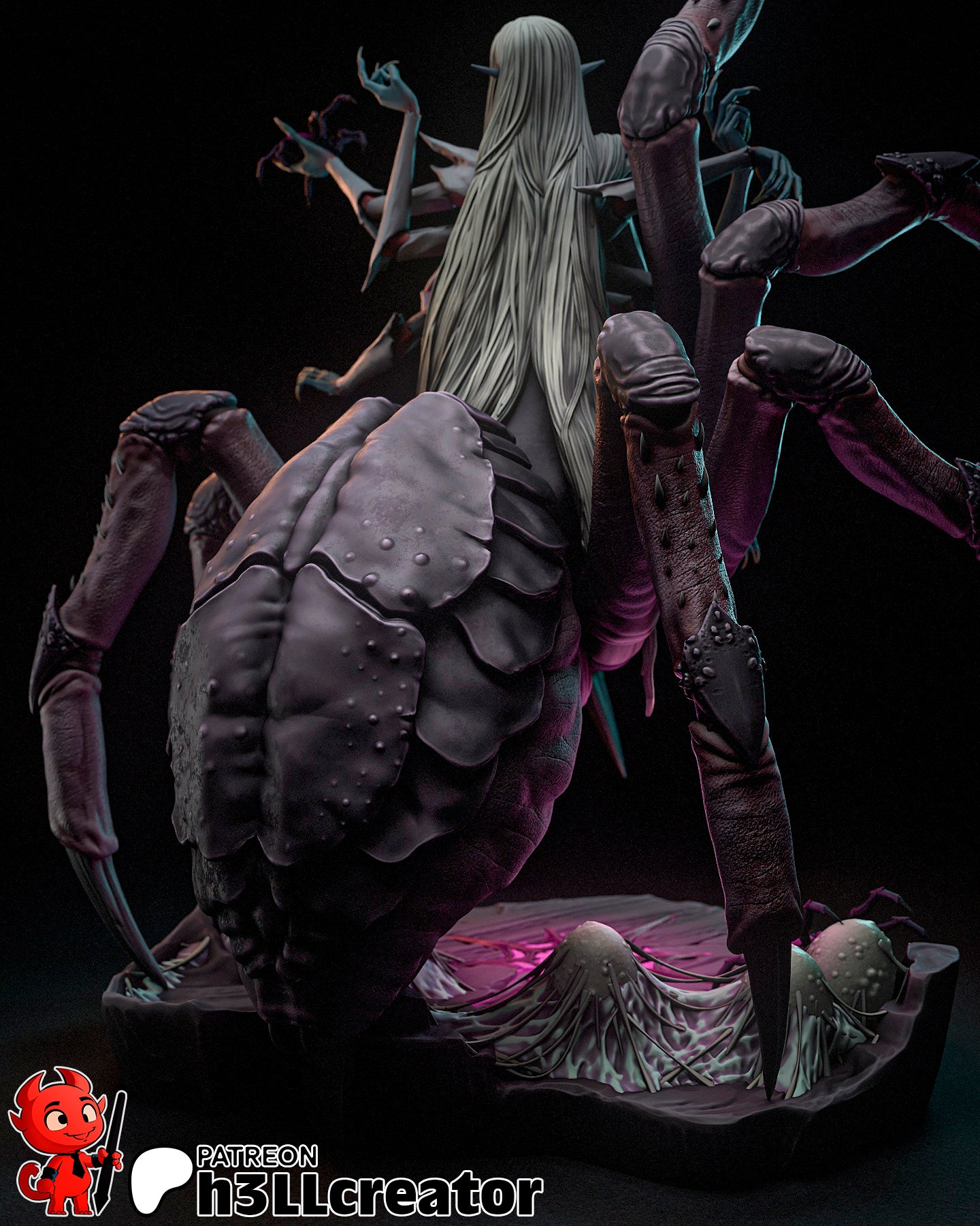 Lolth Garage Kit | Fanmade Model by h3llCreator | Forgotten Realms | 3D Printed - Sephiknot