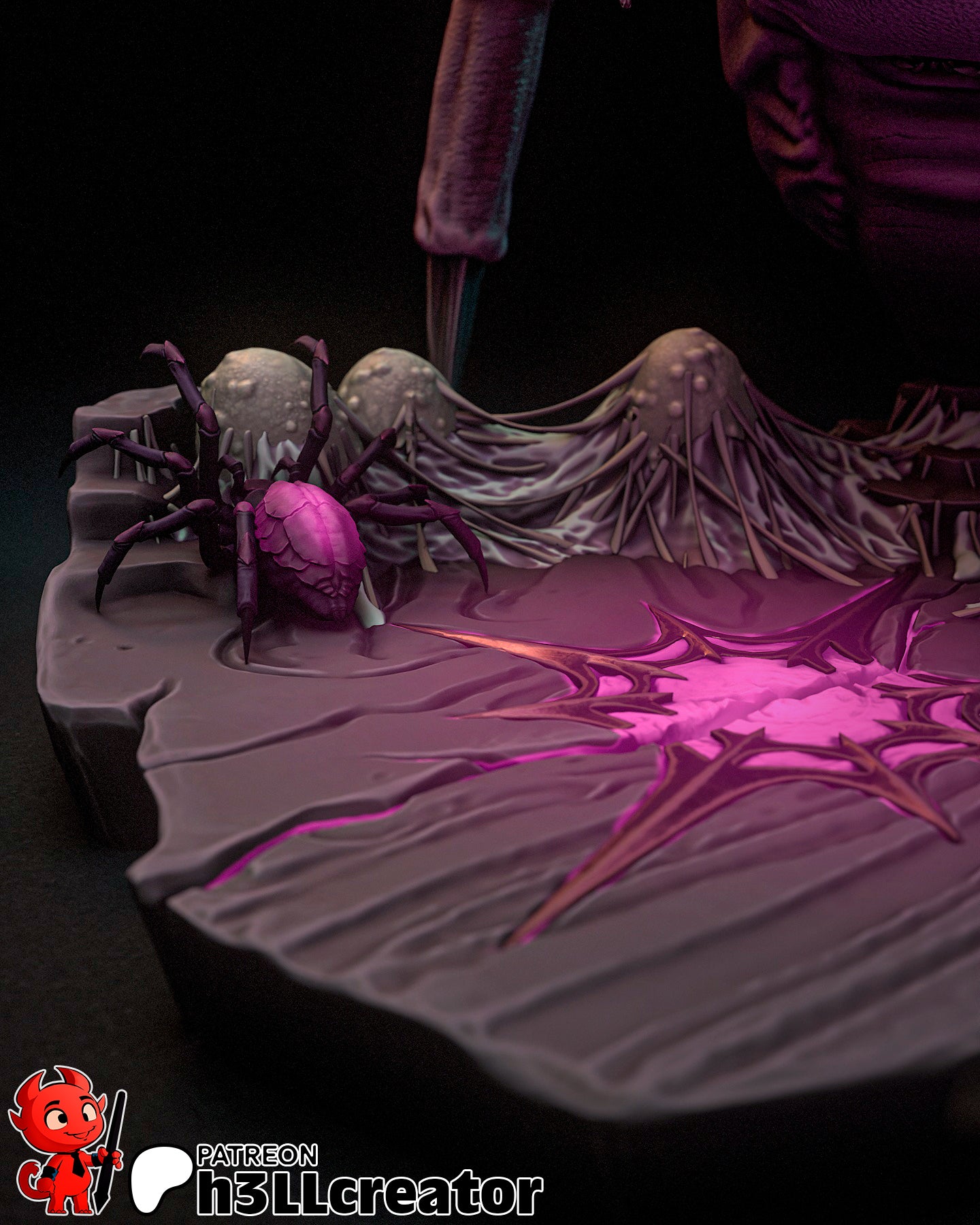 Lolth Garage Kit | Fanmade Model by h3llCreator | Forgotten Realms | 3D Printed - Sephiknot
