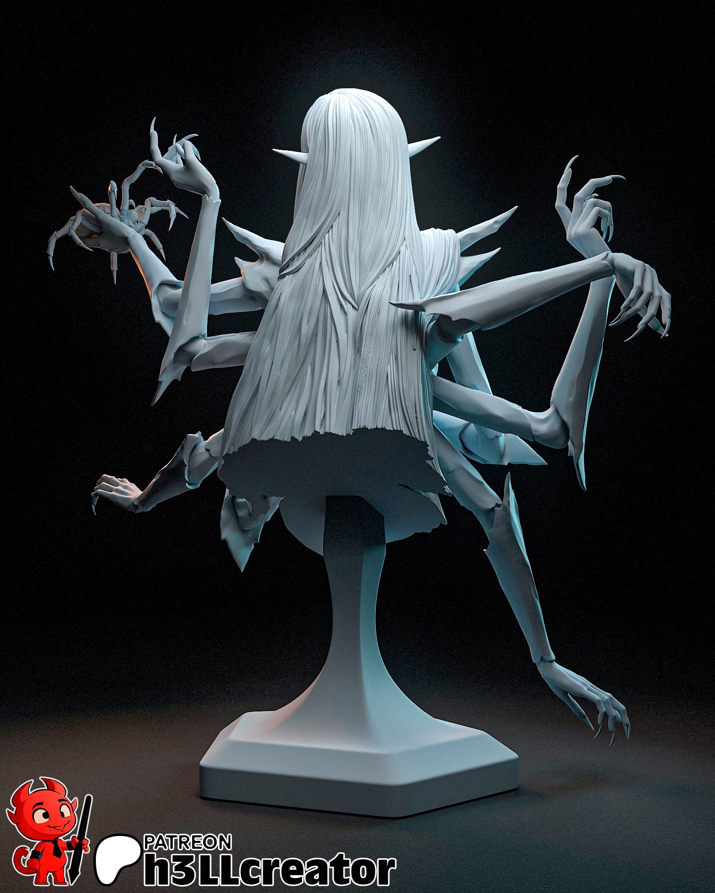 Lolth Garage Kit | Fanmade Model by h3llCreator | Forgotten Realms | 3D Printed - Sephiknot