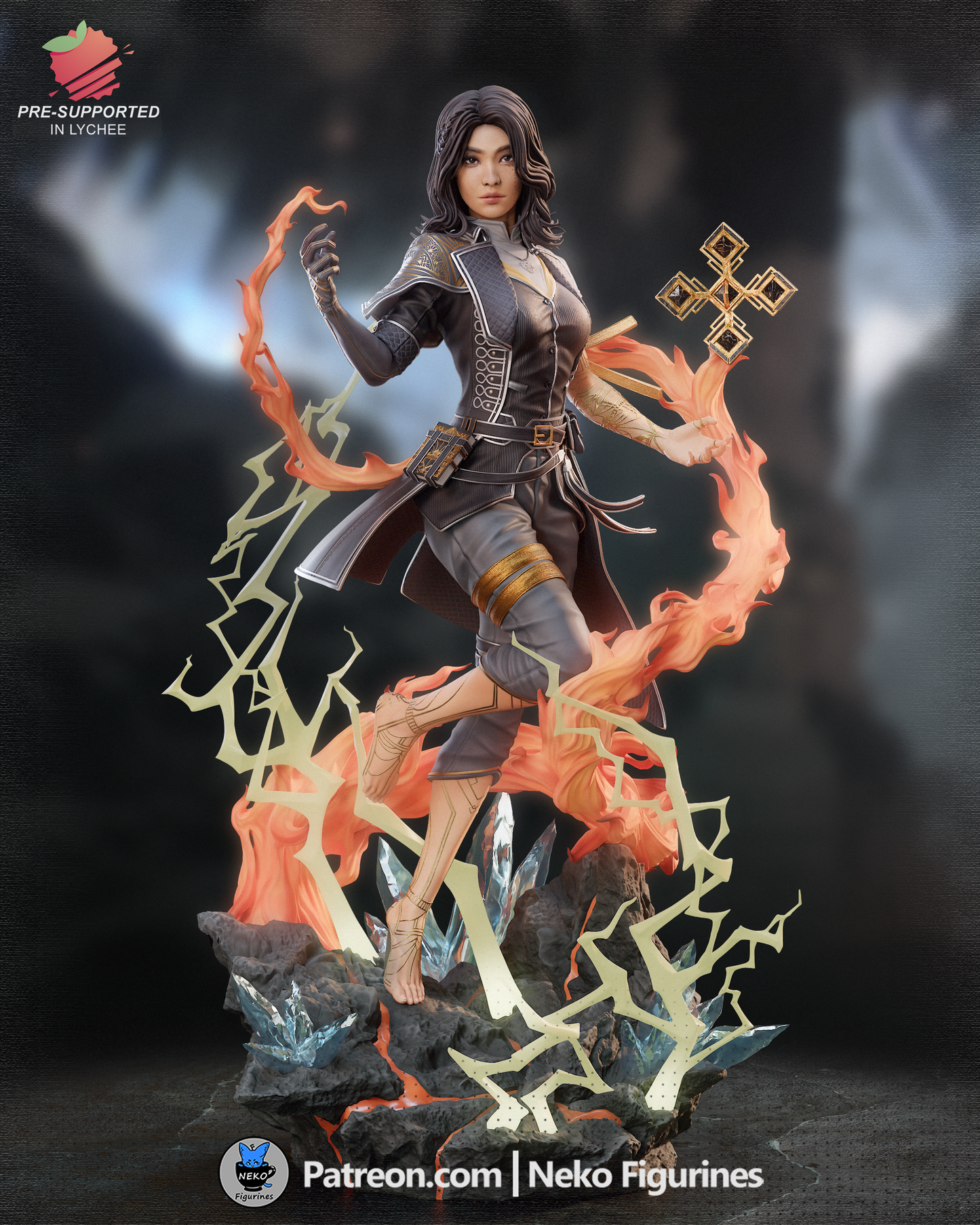 Lune from Clair Obscur: Expedition 33 by Neko Figurines | High Quality Resin Print | Painted Commissions available!