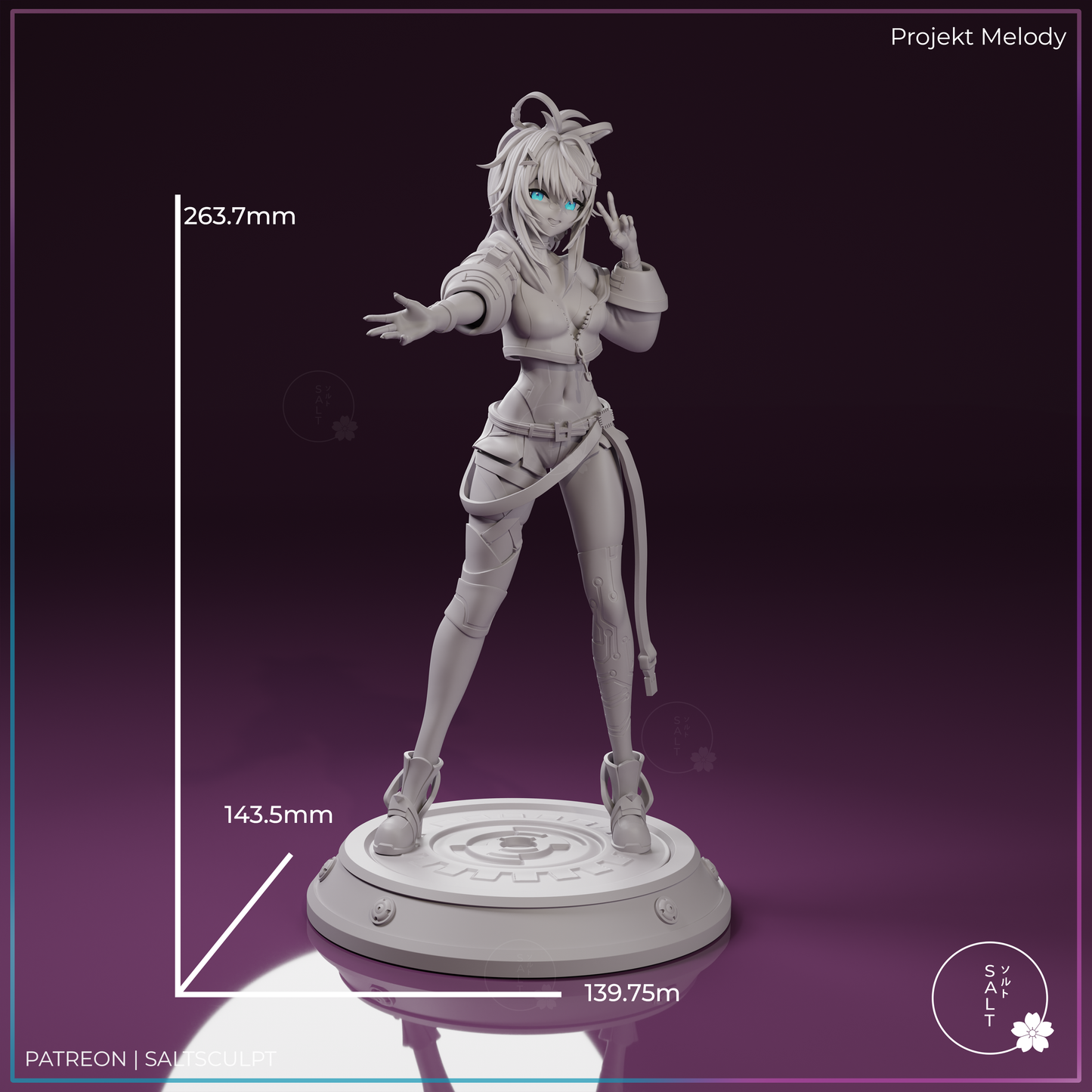 Project Melody by SaltSculpts | High Quality Resin Print | Painted Commissions available!