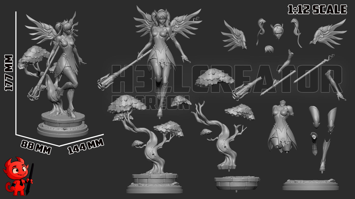Mercy from Overwatch Fan-Made Model by h3llcreator