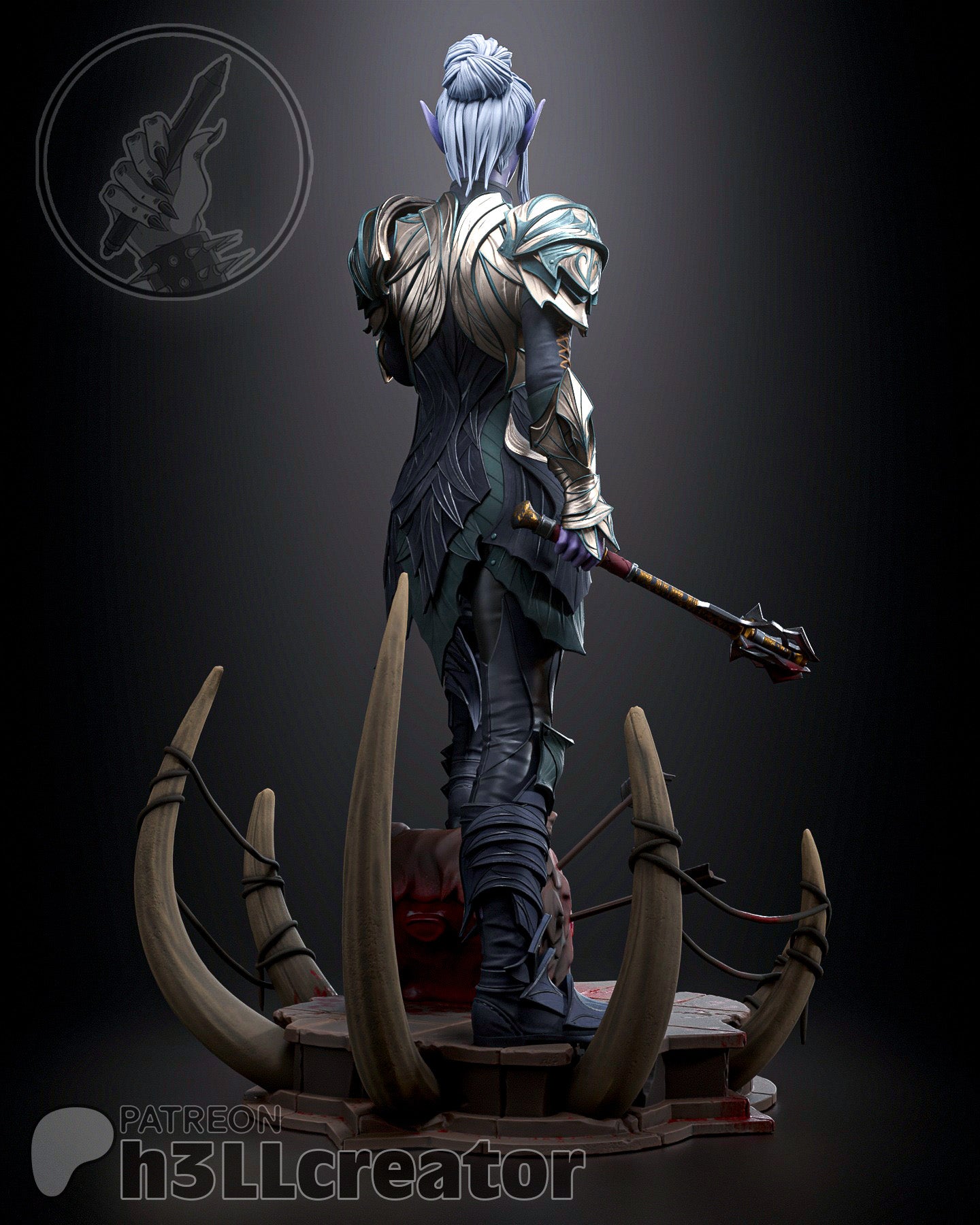 Minthara Garage Kit | Fanmade Model by h3llCreator | Baldurs Gate | 3D Printed - Sephiknot
