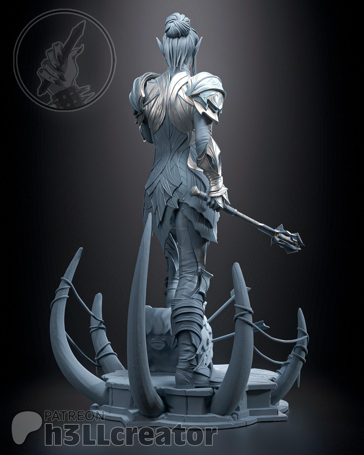 Minthara Garage Kit | Fanmade Model by h3llCreator | Baldurs Gate | 3D Printed - Sephiknot