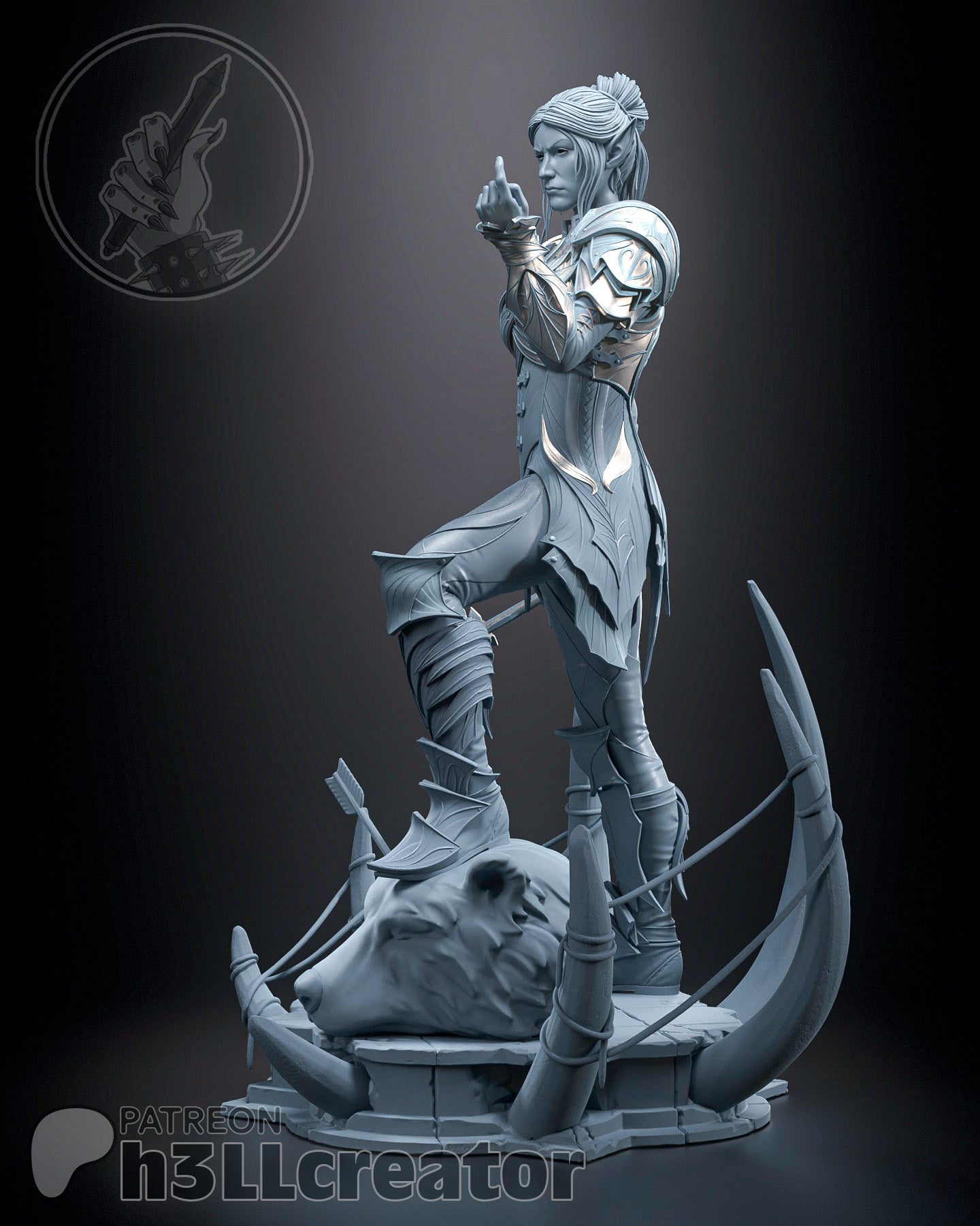 Minthara Garage Kit | Fanmade Model by h3llCreator | Baldurs Gate | 3D Printed - Sephiknot