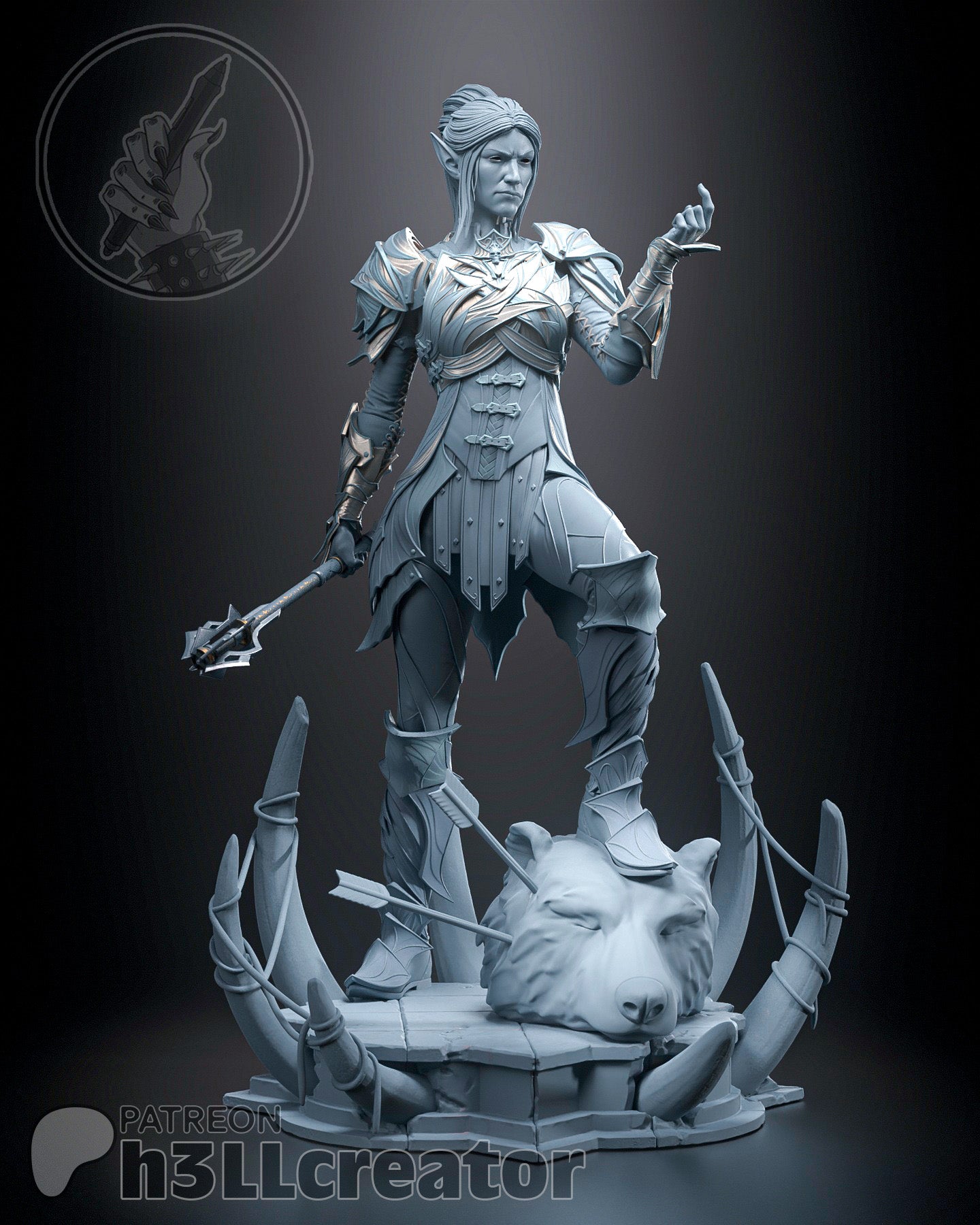 Minthara Garage Kit | Fanmade Model by h3llCreator | Baldurs Gate | 3D Printed - Sephiknot