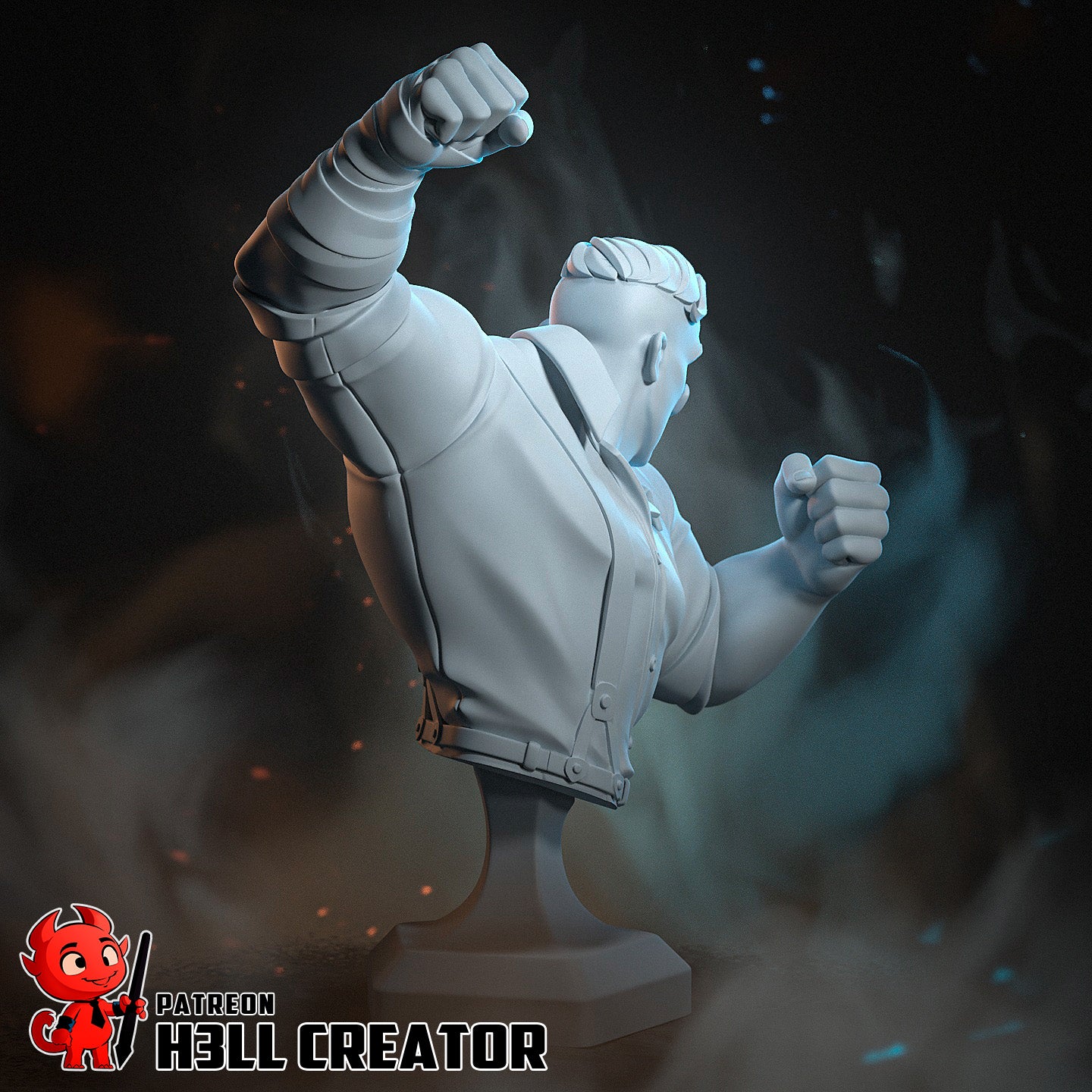 Punch Up from Dispatch by h3ll creator | High Quality Resin Print | Painted Commissions available! - Sephiknot