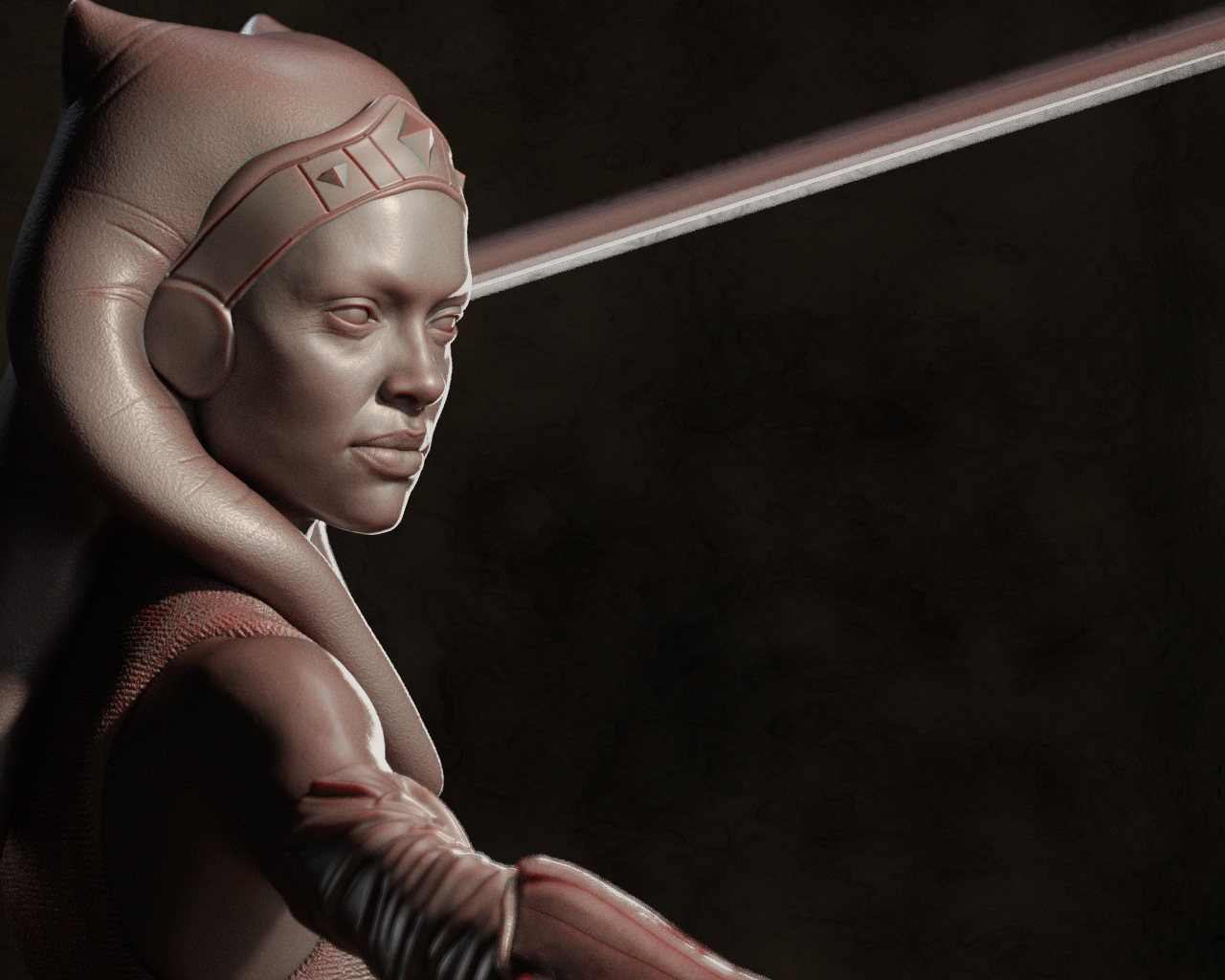 Ahsoka from Star Wars Fan-Made Model by CA3D