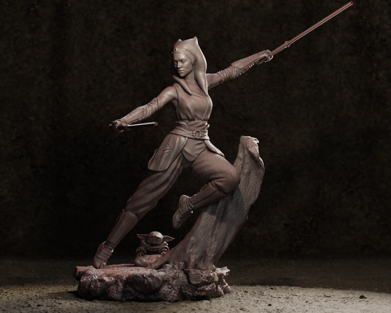 Ahsoka from Star Wars Fan-Made Model by CA3D