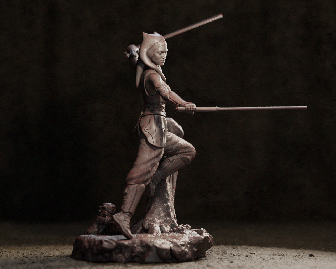 Ahsoka from Star Wars Fan-Made Model by CA3D