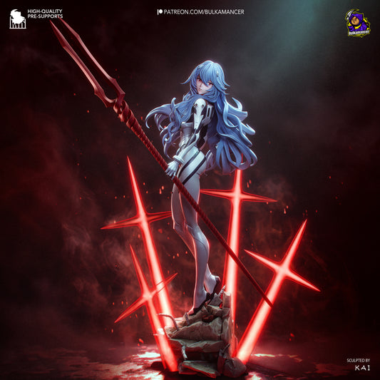 Rei from Evangelion by Bulkamancer | High Quality Resin Print | Painted Commissions available!