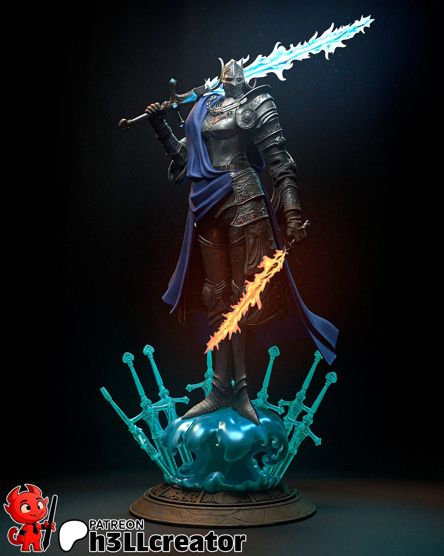 Rellana Garage Kit | Fanmade Model by h3llCreator | Elden Ring | 3D Printed - Sephiknot