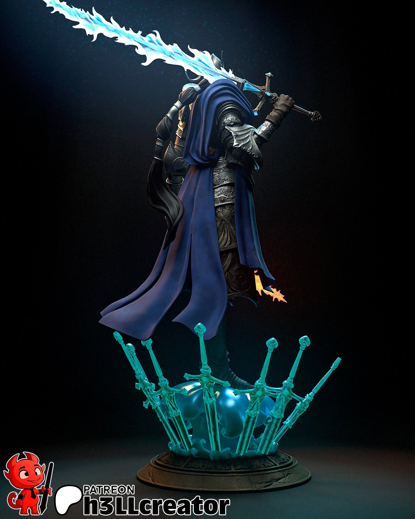 Rellana Garage Kit | Fanmade Model by h3llCreator | Elden Ring | 3D Printed - Sephiknot