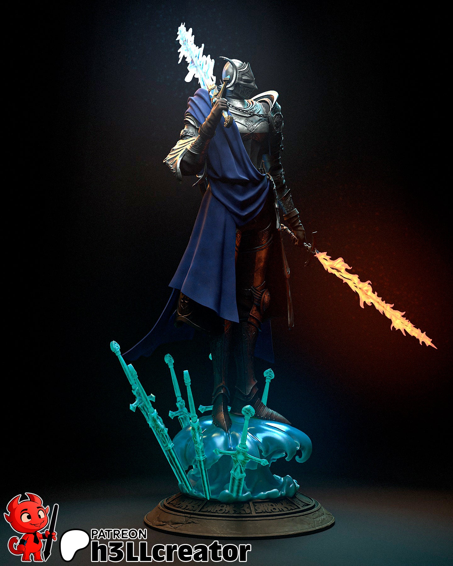 Rellana Garage Kit | Fanmade Model by h3llCreator | Elden Ring | 3D Printed - Sephiknot