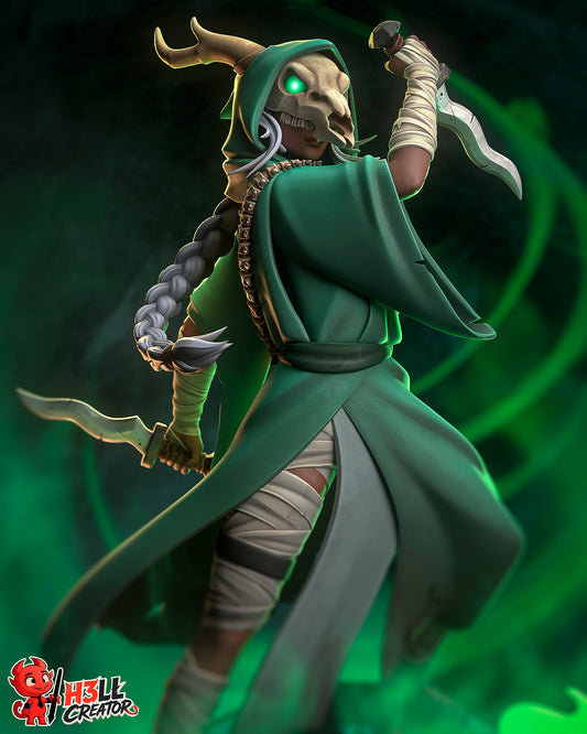 The Silent from Slay the Spire by h3ll creator | High Quality Resin Print | Painted Commissions available!