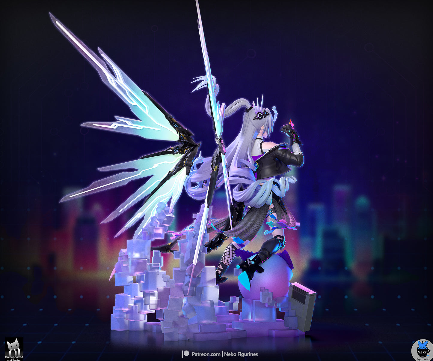 SilverWolf LV999 from Honkai Star Rail by Neko Figurines | High Quality Resin Print | Painted Commissions available!