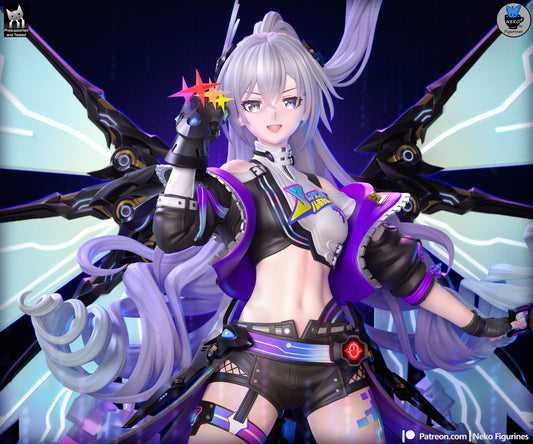 SilverWolf LV999 from Honkai Star Rail by Neko Figurines | High Quality Resin Print | Painted Commissions available!