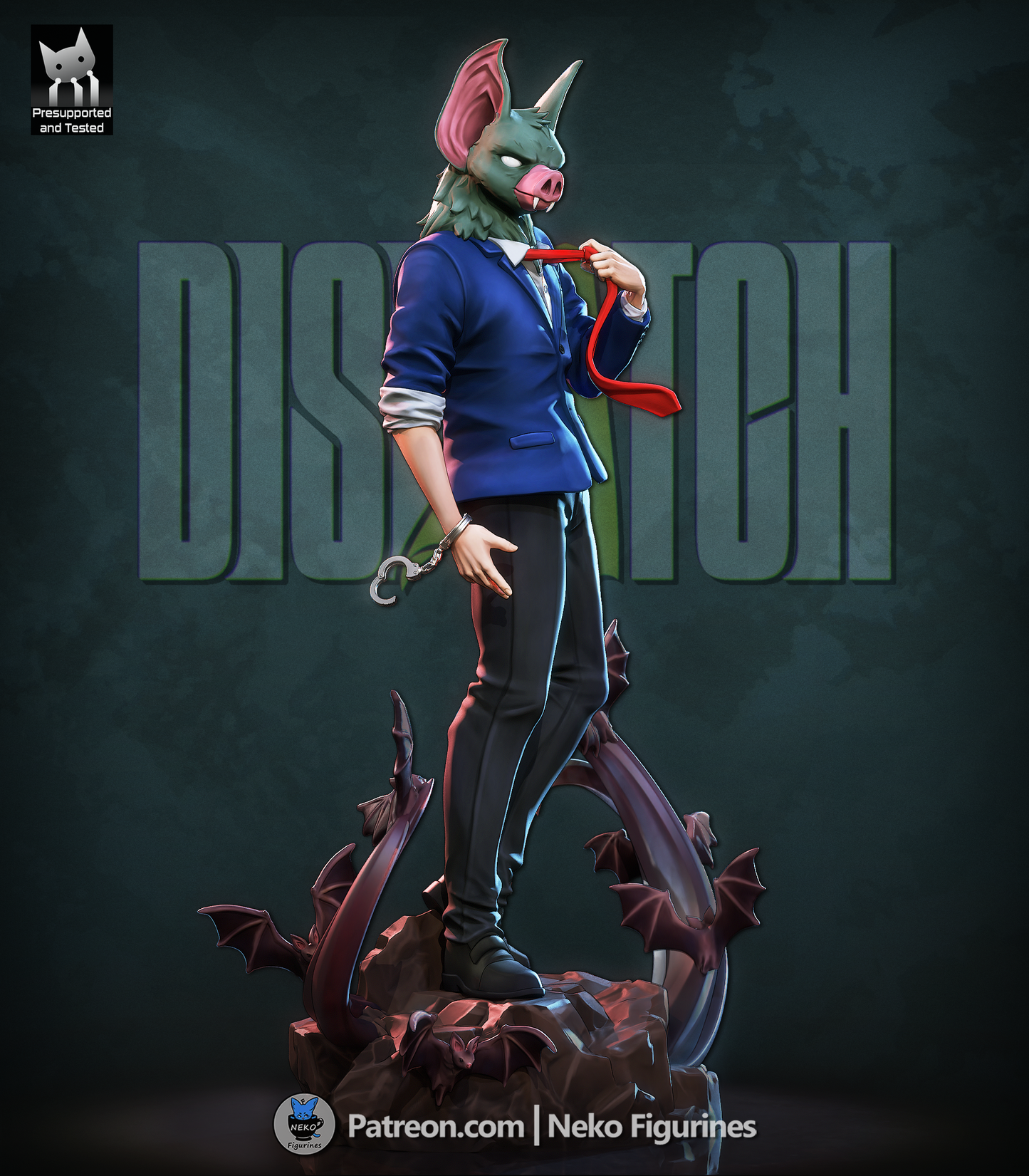 Sonar from Dispatch by Neko Figurines | High Quality Resin Print | Painted Commissions available!